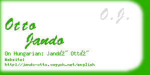 otto jando business card